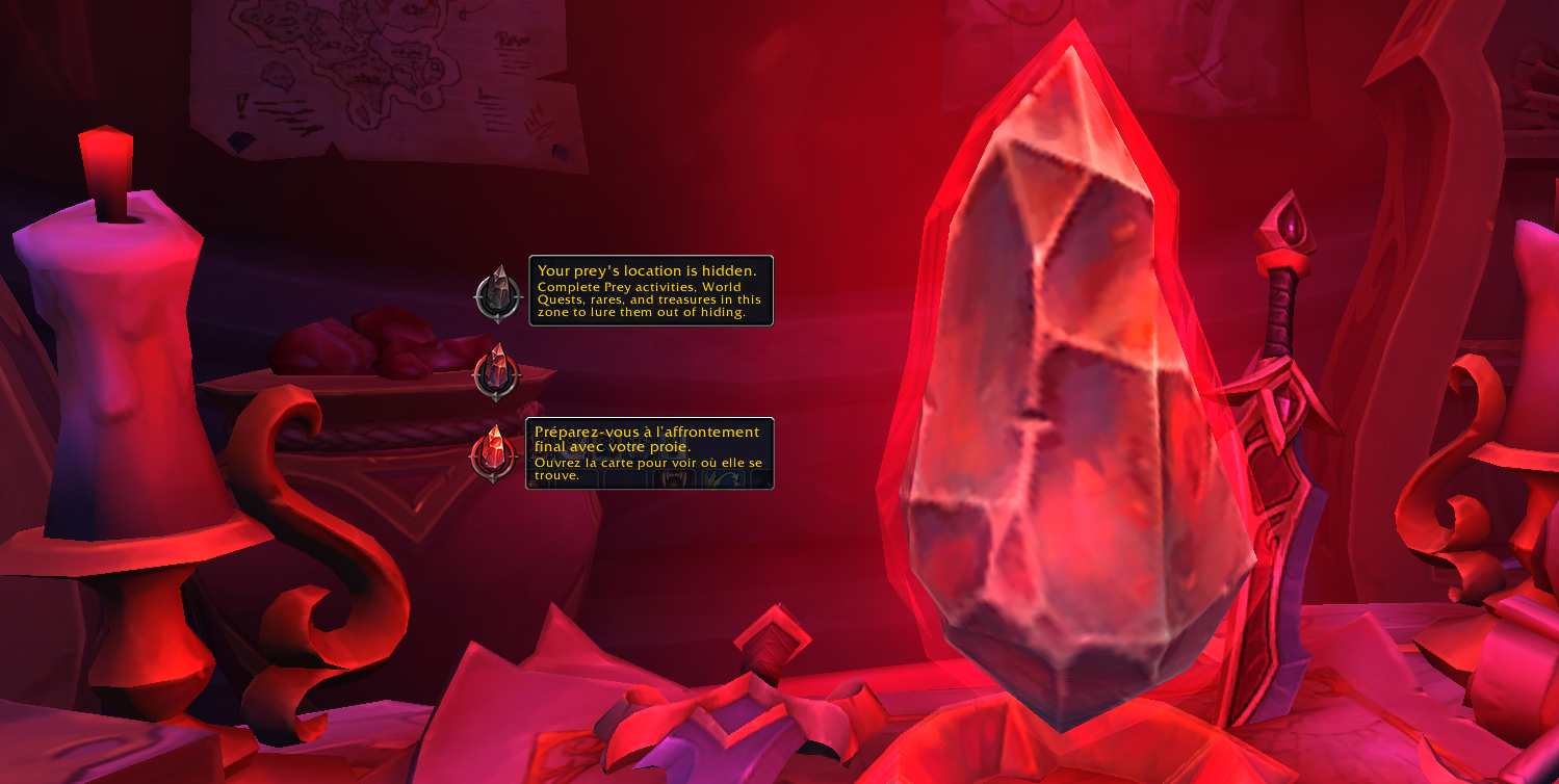 Une jauge de Traque apparaît sur votre interface afin de connaître votre progression