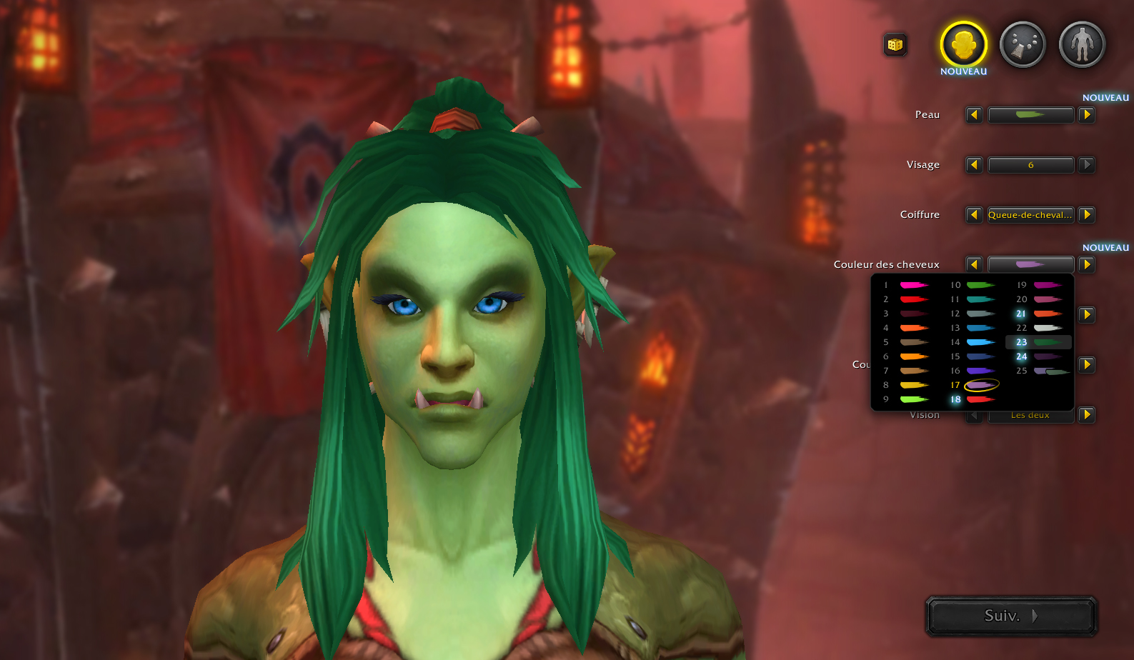 Nouvelle couleur de cheveux (F) Nouvelle couleur de cheveux (F)