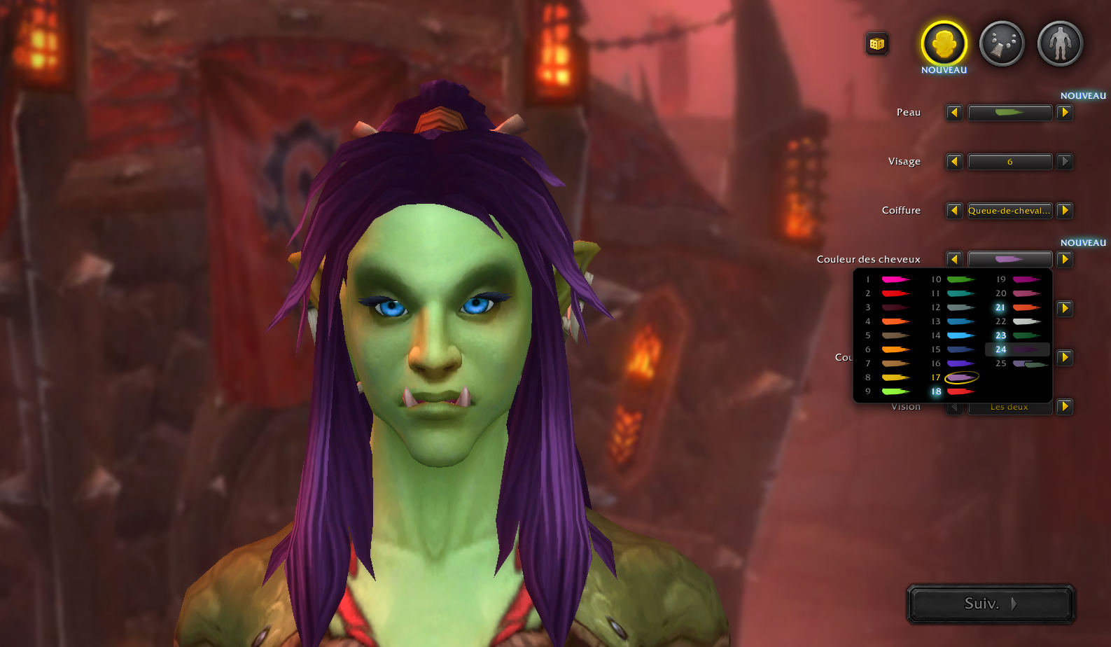 Nouvelle couleur de cheveux (F) Nouvelle couleur de cheveux (F)