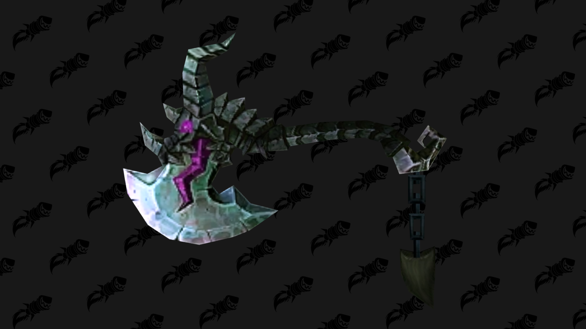 Bardiche abîmée (hache à 2 mains)