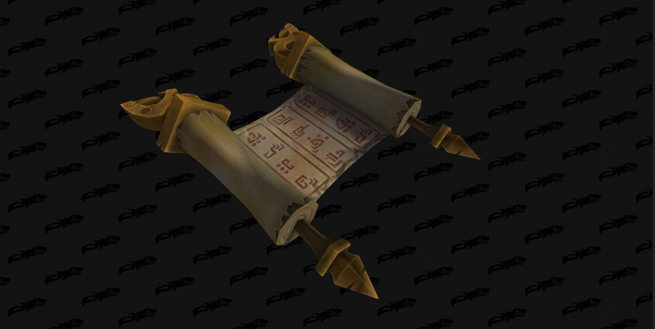 Ancient Zandalari Ritual Scroll