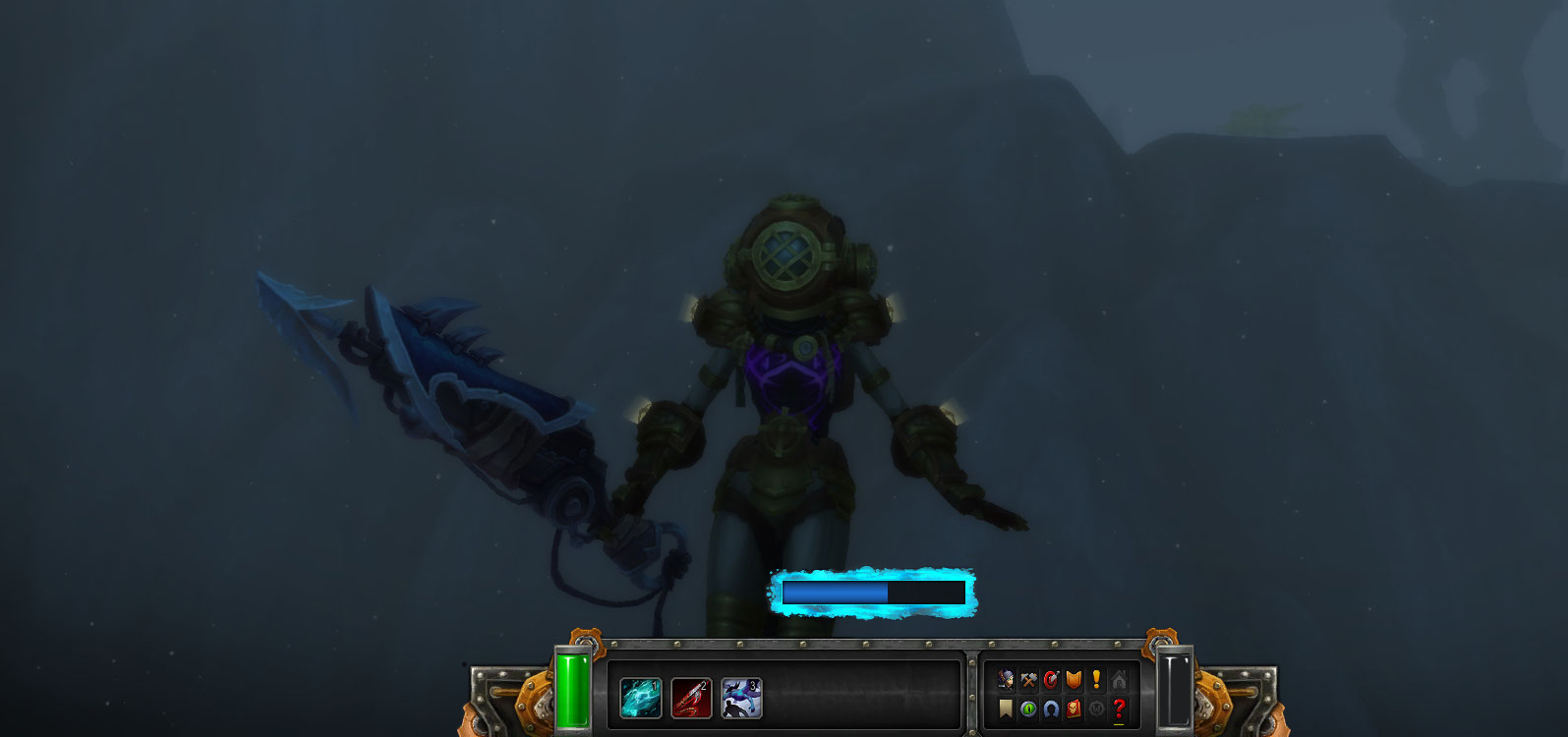 Pêche des abysses : interface dédiée à l'activité