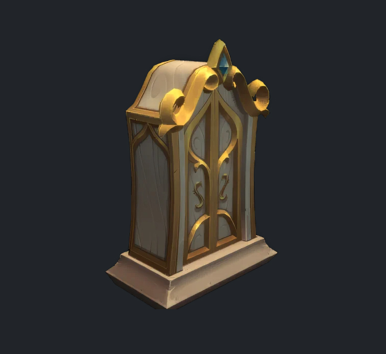 Garde-robe dorée en bois clair Garde-robe dorée en bois clair