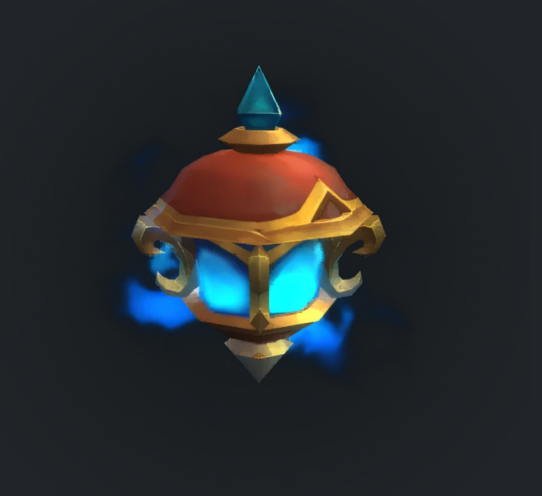 Lanterne flottante azur Lanterne flottante azur