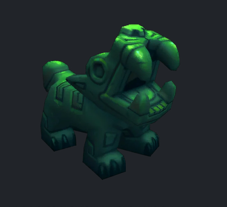 Idole taillée d’Halazzi, Loa de la chasse