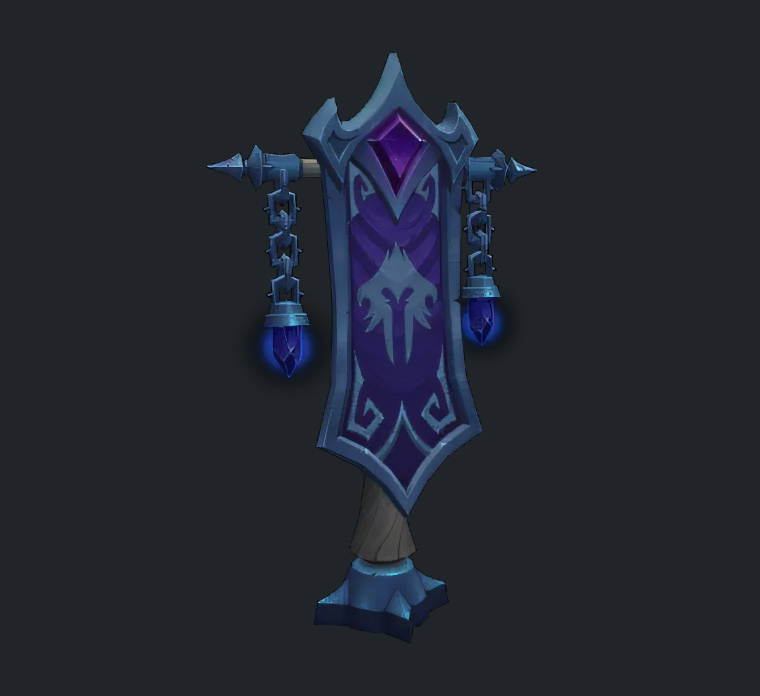 Bannière elfe du Vide ornée Bannière elfe du Vide ornée