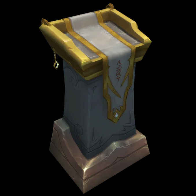 Lutrin d'enchères d'raconique