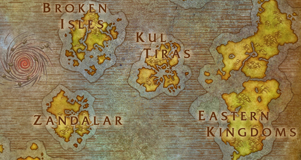 midnight : nouvelles cartes des royaumes de l'est et d'azeroth