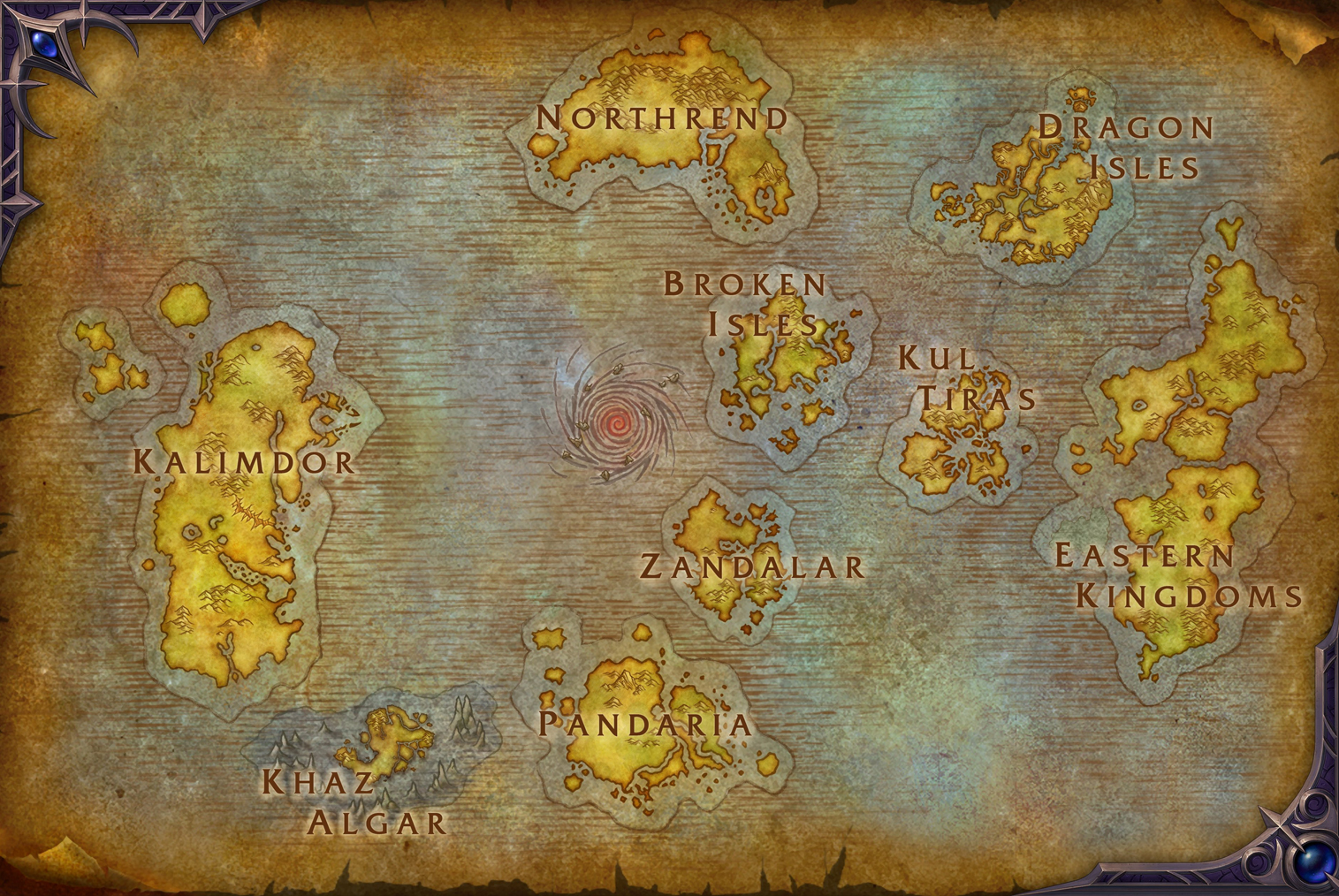 Carte d'Azeroth (extension Midnight)