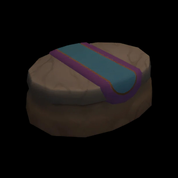 Table souterraine décorée