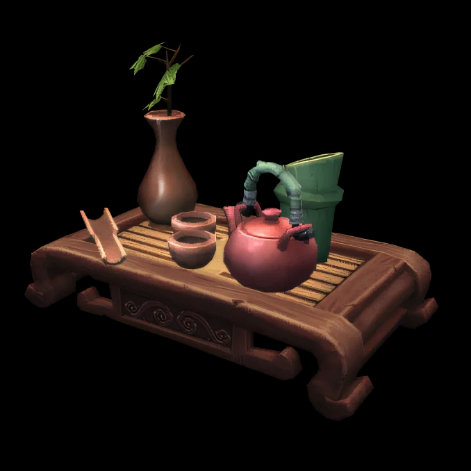 Service à thé de célébration lunaire