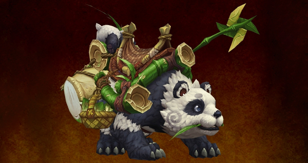 mists of pandaria classic : une adorable monture panda dataminee