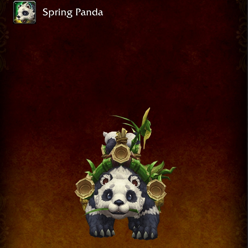 MoP Classic : Monture panda dataminée MoP Classic : Monture panda dataminée