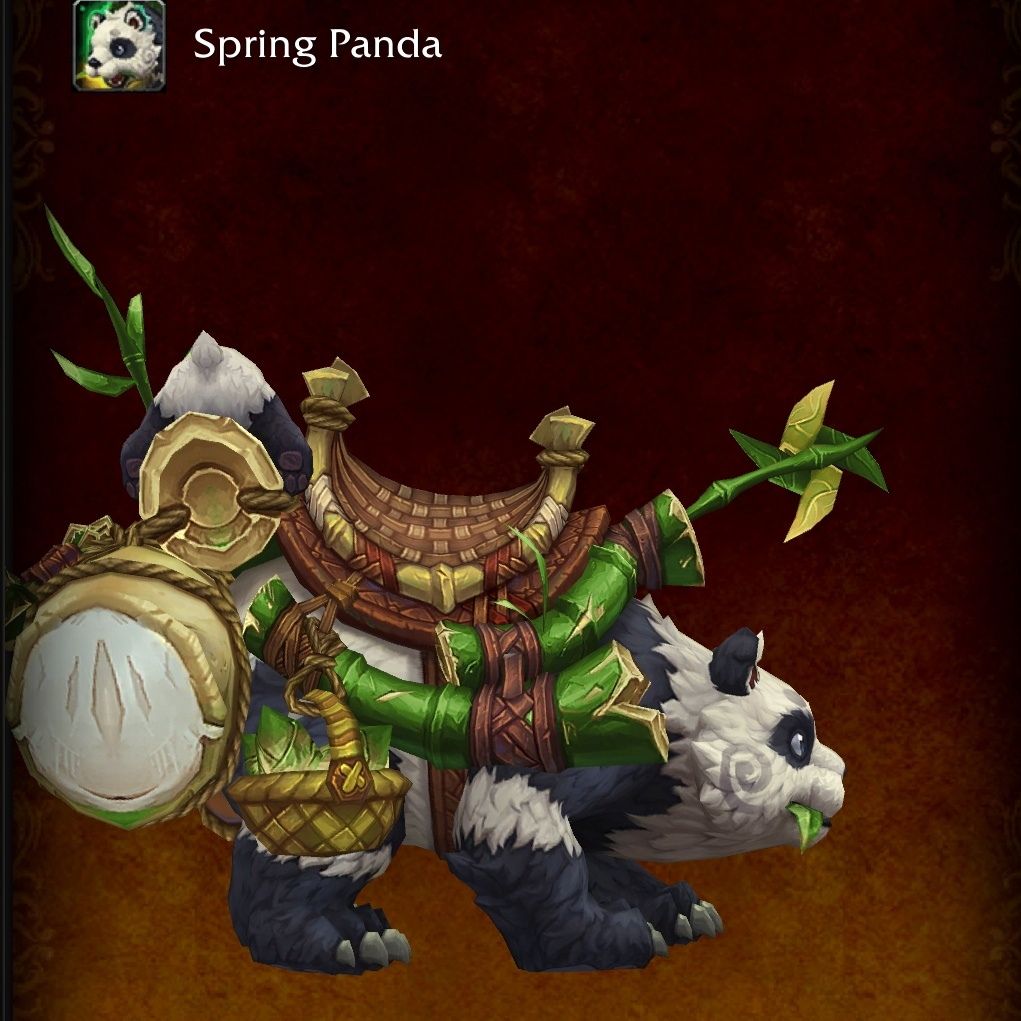 MoP Classic : Monture panda dataminée MoP Classic : Monture panda dataminée