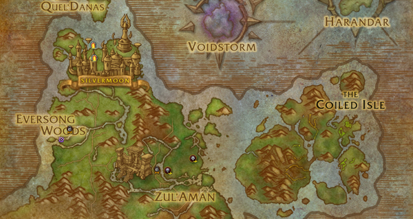 patch 12.1 (midnight) : la carte de l’ile annelee