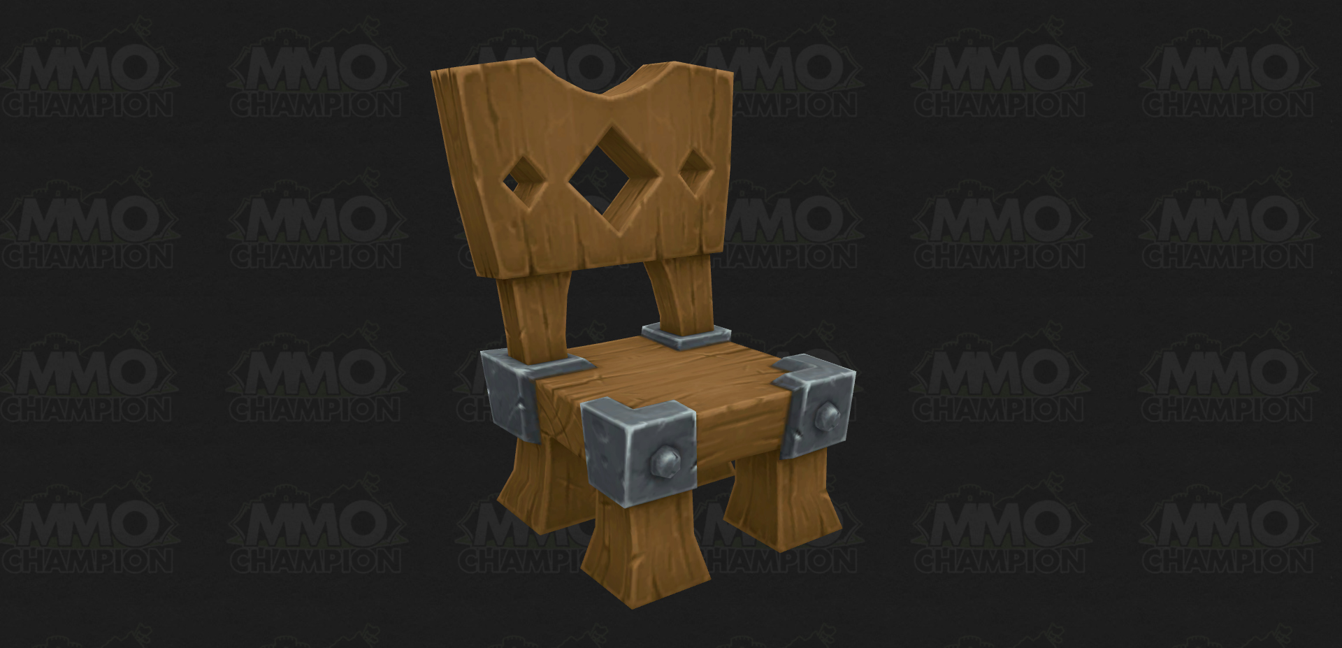 Élément de décoration pour le Housing : Chaise en bois sculptée