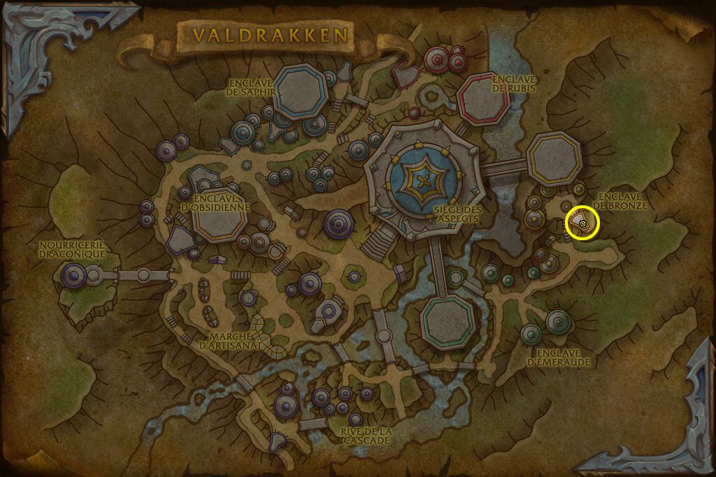 Emplacement de Xydan à Valdrakken