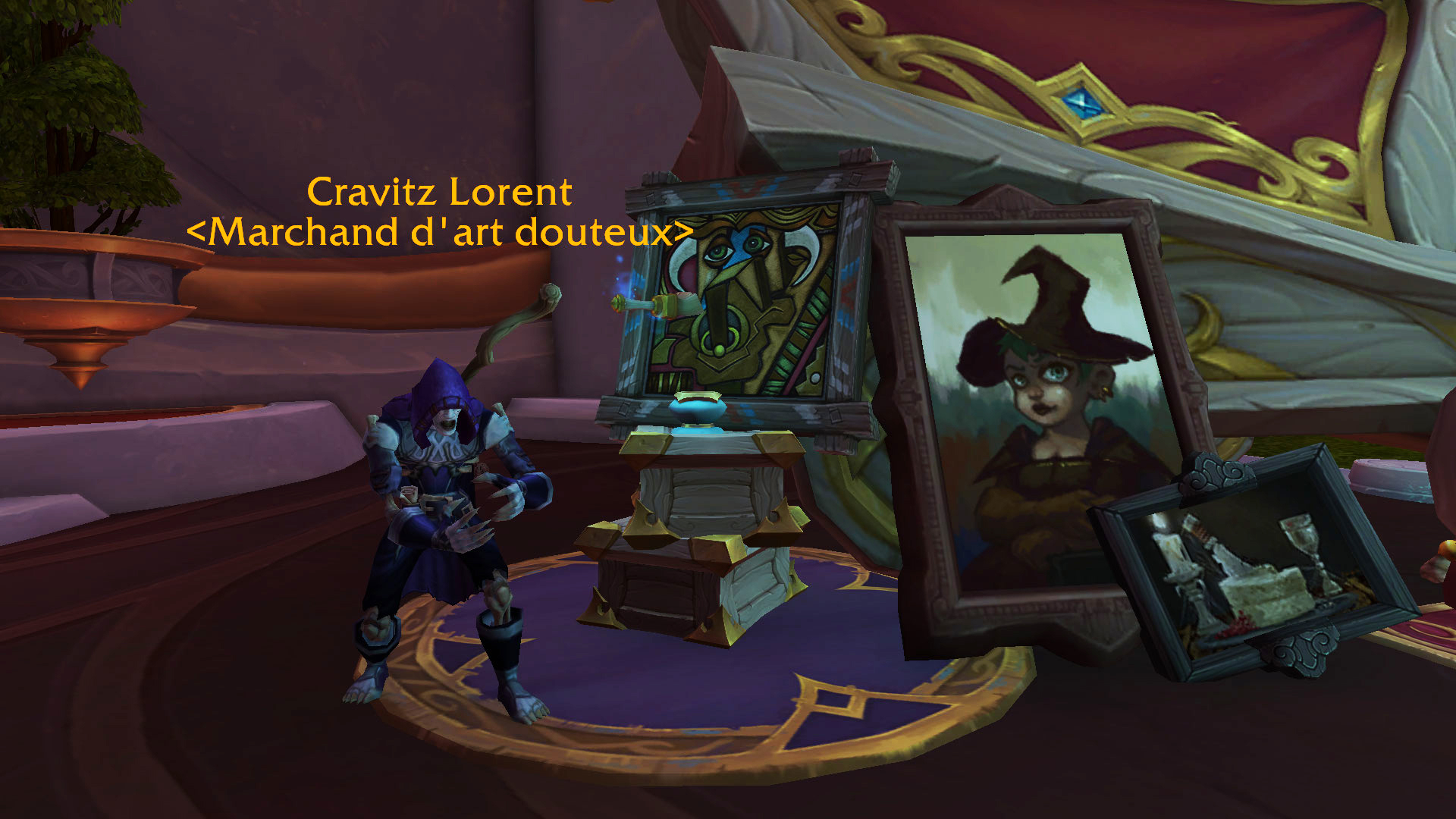 Cravitz Lorent vend le tableau « Perspective de Shu’halo » dans le donjon