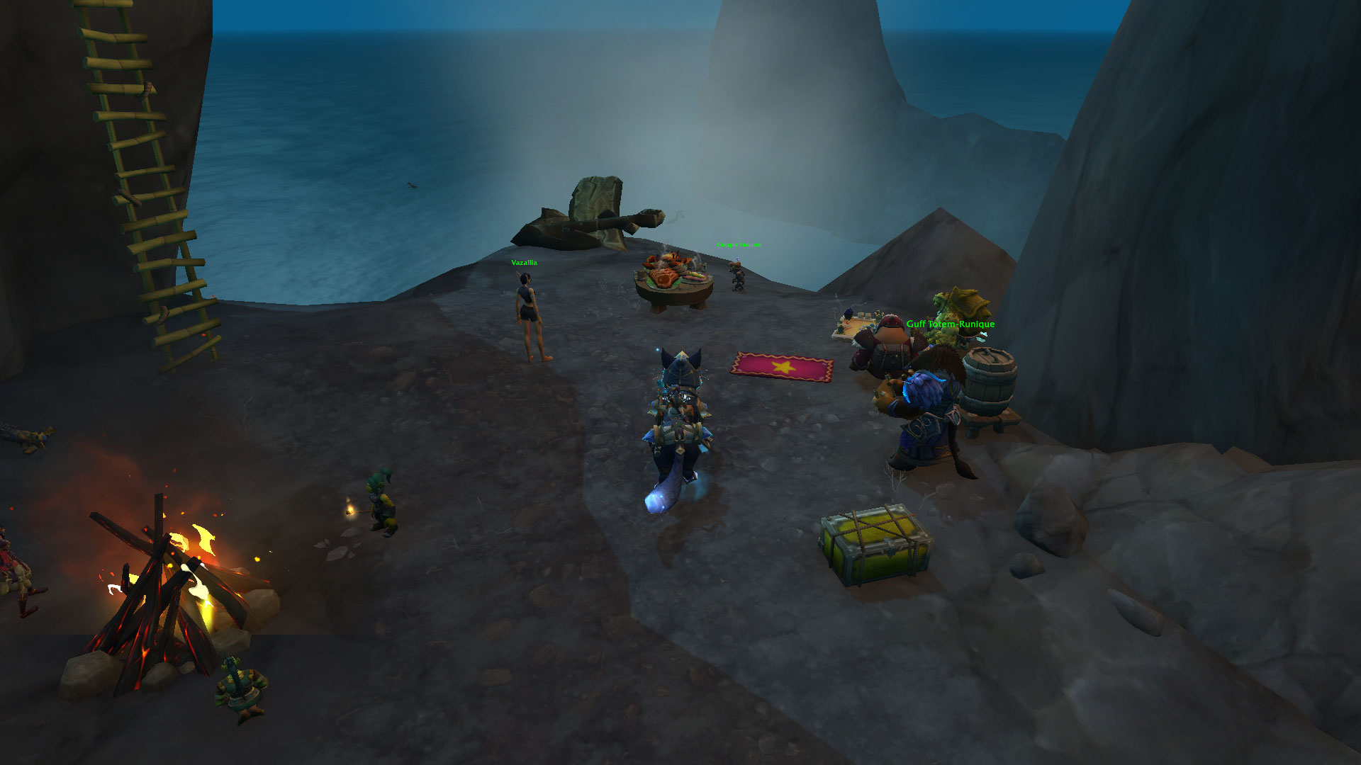 Allez jusqu'au campement de la grotte sifflante