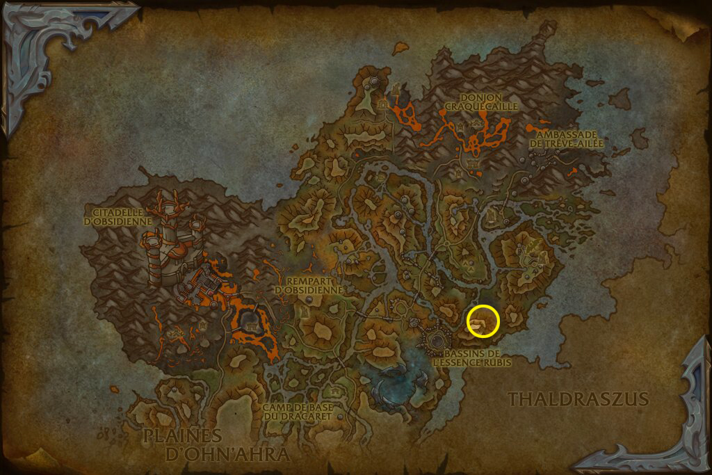 Emplacement de l'Œuf de canard