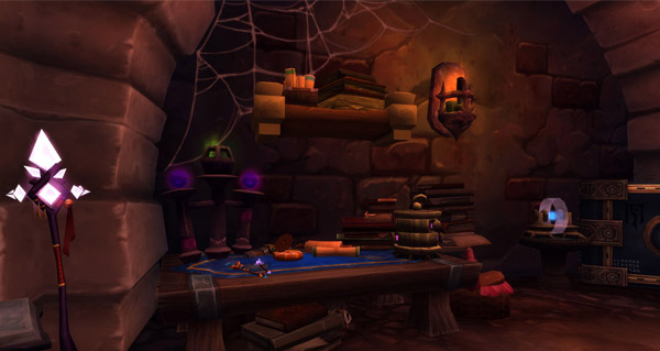 Legion : des images en jeu des catacombes de Karazhan