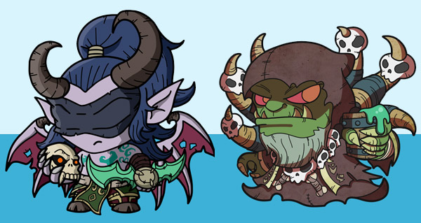 World of Warcraft version chibi