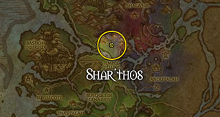 Shar'thos se trouve au sous-bois enchevêtré
