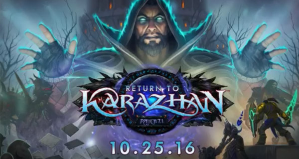 Retour à Karazhan : le 25 octobre